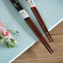 Load image into Gallery viewer, Japanese Style Dragonfly Wooden Chopsticks | Red (1 Pair)