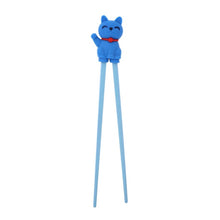 Load image into Gallery viewer, Cartoon Cat Children Training Chopsticks | Blue (1 Pair)