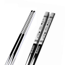 Load image into Gallery viewer, Anti Skid Stainless Steel Koi Chopstick (1 pair)