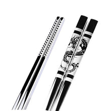 Load image into Gallery viewer, Anti Skid Stainless Steel Dragon Chopstick (1 pair)