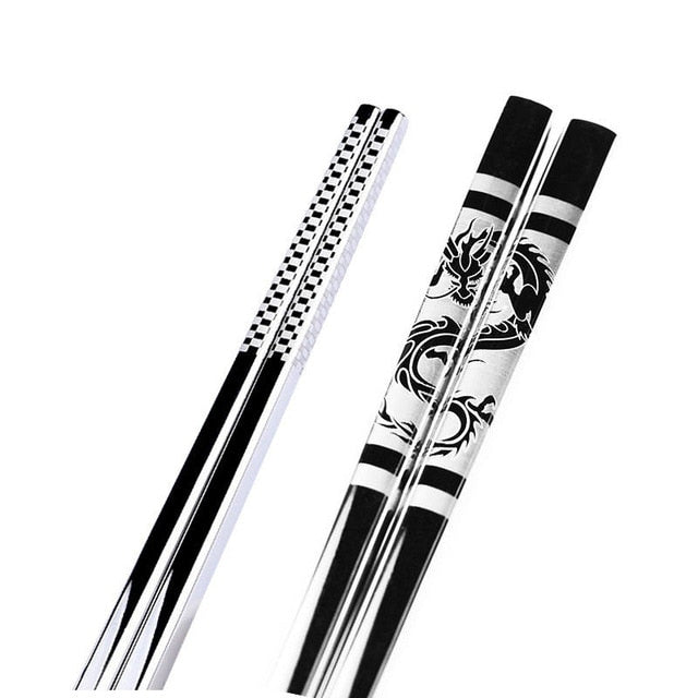 Hagary Dragon Chopsticks Metal Reusable Designed In Korea Japanese Style  Stainless Steel 316 18/10 N…See more Hagary Dragon Chopsticks Metal  Reusable