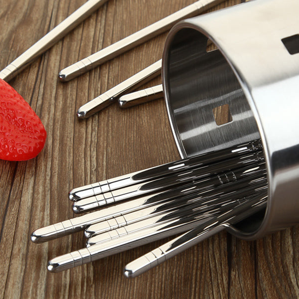 Stainless Steel Metal Chopsticks 304 + Non-Slip