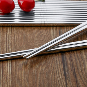 Stainless Steel Metal Chopsticks (5 pairs)