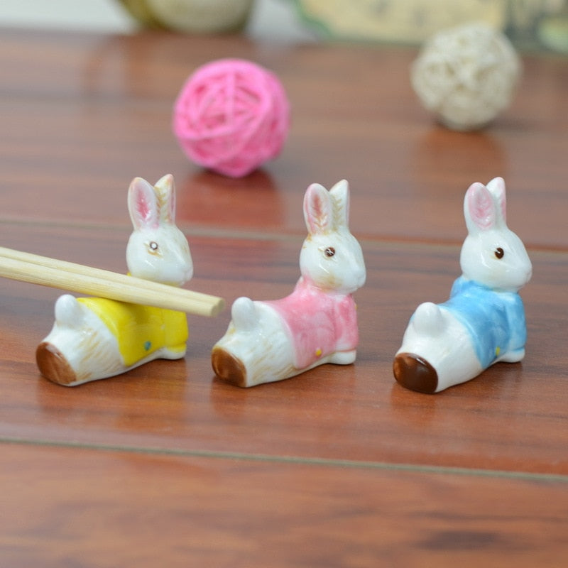 Cute Rabbit Ceramic Rests (3 pcs)