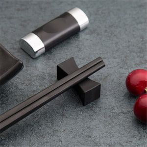 Stainless Steel Black Chopstick Holder (1pc)