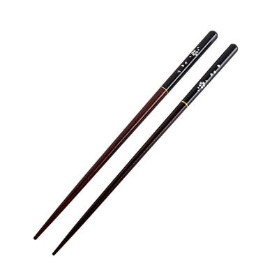 Japanese Cherry Wooden Chopsticks | Black (1 Pair)