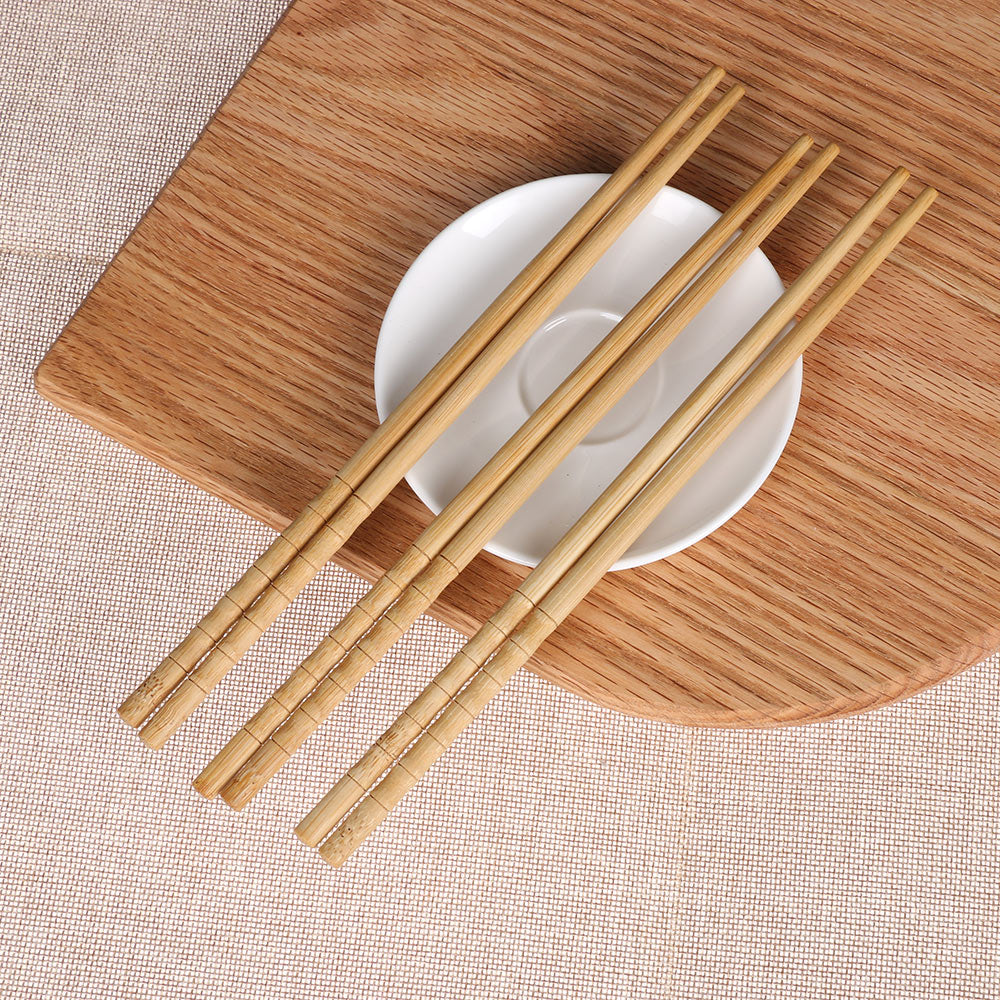 Simple Bamboo Wood Chopsticks (3 pairs)