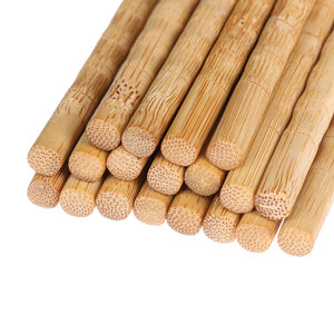 Simple Bamboo Wood Chopsticks (3 pairs)