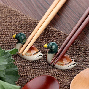 Duck Shape Ceramic Chopsticks Rests (1 pc)