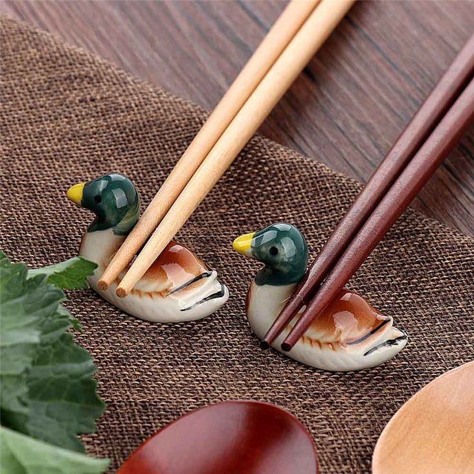 Duck Shape Ceramic Chopsticks Rests (1 pc)