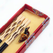 Load image into Gallery viewer, Unique Modern Duck Chopstick and Holder Luxury Gift Set (2 pairs)